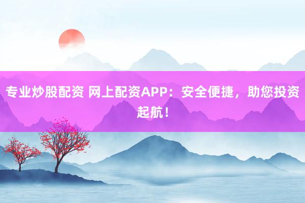 专业炒股配资 网上配资APP：安全便捷，助您投资起航！