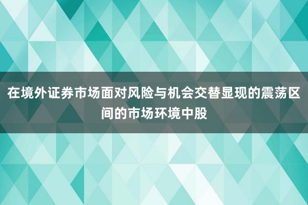 在境外证券市场面对风险与机会交替显现的震荡区间的市场环境中股