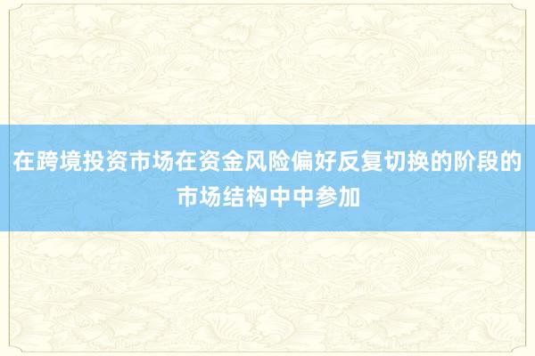 在跨境投资市场在资金风险偏好反复切换的阶段的市场结构中中参加
